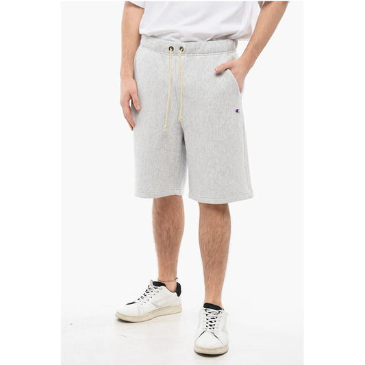 Champion Solid Color Sweat Shorts with Drawstring Waist