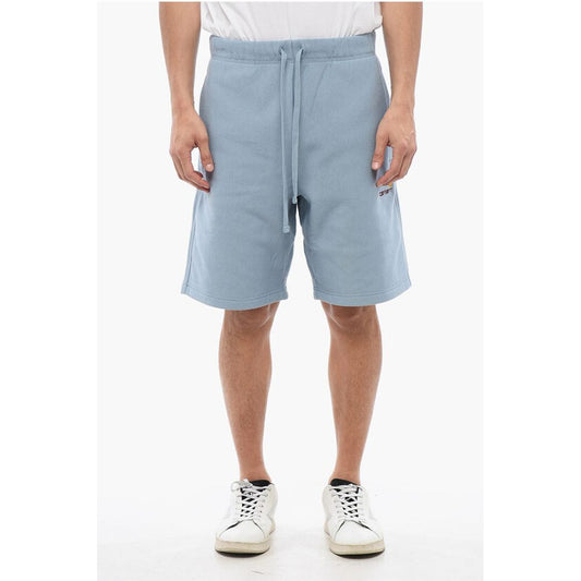 Carhartt Wip Solid Color AMERICAN SCRIPT Sweat Shorts with Embroidered Lo