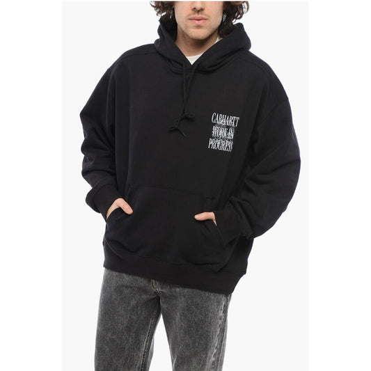 Carhartt Wip Fleeced Cotton ALWAYS A WIP Hoodie with Contrasting Print