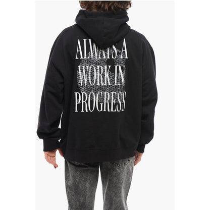 Carhartt Wip Fleeced Cotton ALWAYS A WIP Hoodie with Contrasting Print