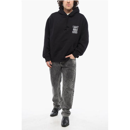 Carhartt Wip Fleeced Cotton ALWAYS A WIP Hoodie with Contrasting Print