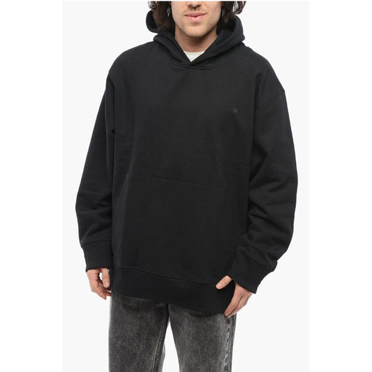 Adidas Fleeced Cotton Hoodie with Patch Pocket