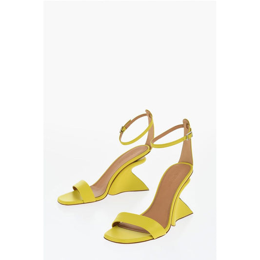 Off-White Leather JUG Sandals Wedge 9 cm
