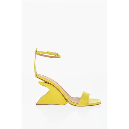 Off-White Leather JUG Sandals Wedge 9 cm
