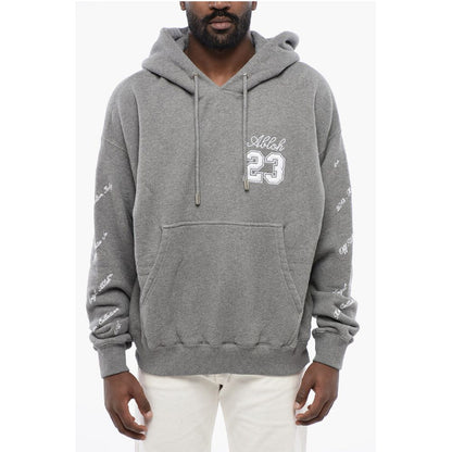 Off-White Cotton 23 LOGO SKATE Hoodie with Contrast Embroidery