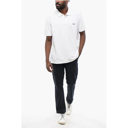 Woolrich Piquet Cotton Polo with Embroidery