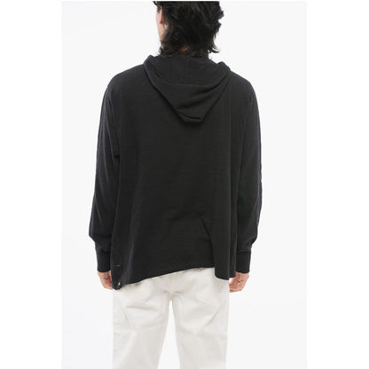 Rag&Bone Monochrome Knitted Cotton Hoodie