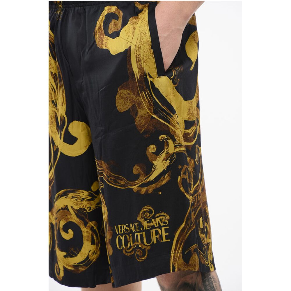Versace JEANS COUTURE Barocco Patterned WATERCOLOR Viscose Shorts