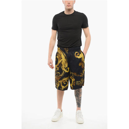 Versace JEANS COUTURE Barocco Patterned WATERCOLOR Viscose Shorts