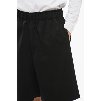 Jacquemus Jacquard Wool JUEGO Shorts with Elastic Waistband