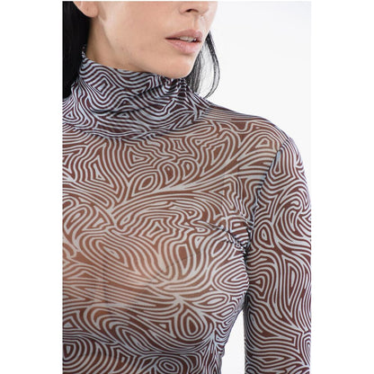 Dries Van Noten Sheer Turtleneck Top