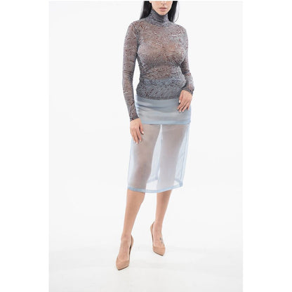 Dries Van Noten Sheer Turtleneck Top