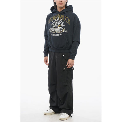Rhude Printed Hoodie with Patch Pocket