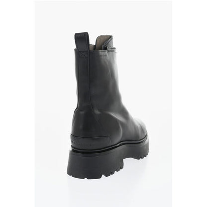 AllSaints Leather OPHELIA Booties with Frontal Zip