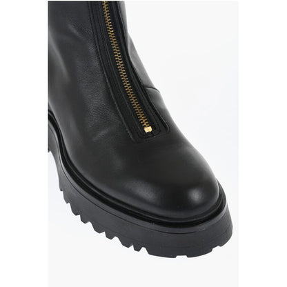 AllSaints Leather OPHELIA Booties with Frontal Zip