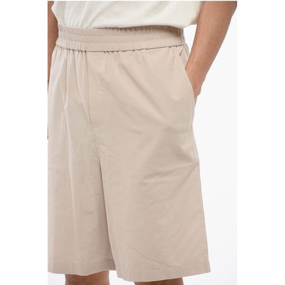 Ami Alexandre Mattiussi 4-Pocketed Cotton Shorts with Elastic Waistband