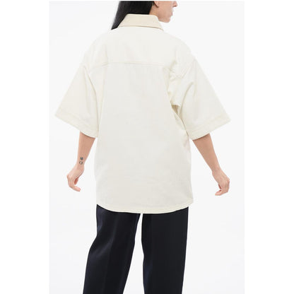 Stella McCartney Denim Overshirt with Contrasting Sleeves