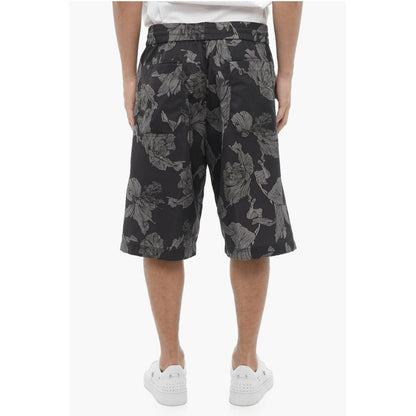Neil Barrett Printed Straight Leg ANEMONE Bermuda Shorts