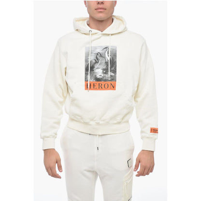 Heron Preston Brushed Cotton Printed Hoodie