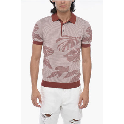 Corneliani Striped Short Sleeved Polo