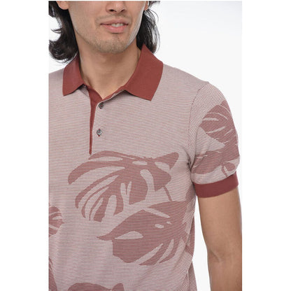 Corneliani Striped Short Sleeved Polo