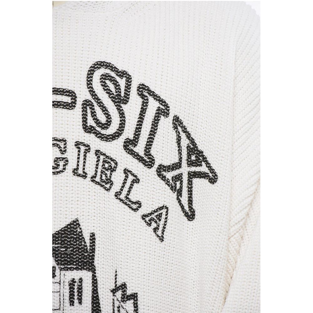 Maison Margiela MM6 Cotton Knit Printed Hoodie