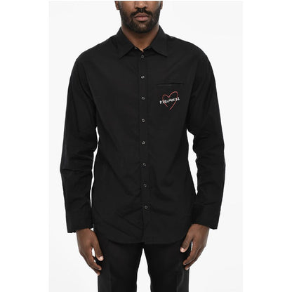 Dsquared² Dropped Shoulder Shirt with Contrasting Logo