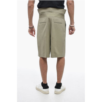 Dior Virgin Wool Shorts with Cuffed Waistband