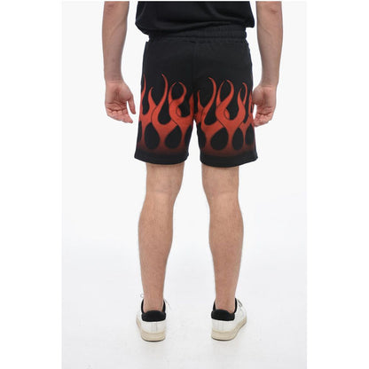 Vision of Super Flame Print Brushed Cotton Jogger Shorts