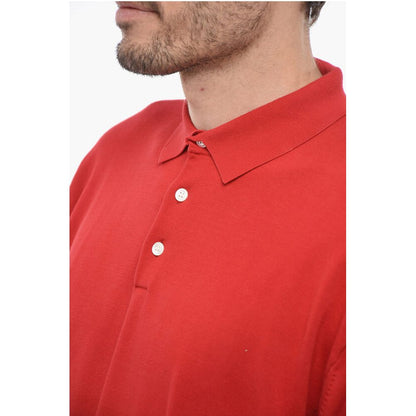 J.Press Long Sleeved Polo Shirt with Ribbed Hem