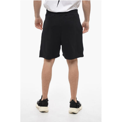 Neil Barrett Brushed Cotton Shorts with Embroidered Logo