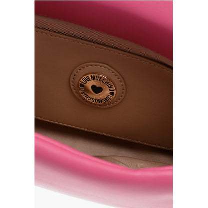 Moschino LOVE Faux Leather Crossbody Bag with Golden Chain