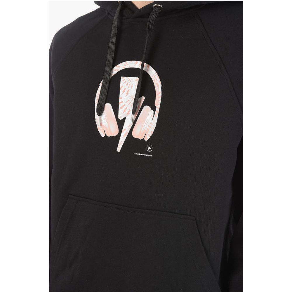 Neil Barrett Printed Logo D.J. BOLT Hoodie