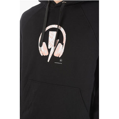 Neil Barrett Printed Logo D.J. BOLT Hoodie