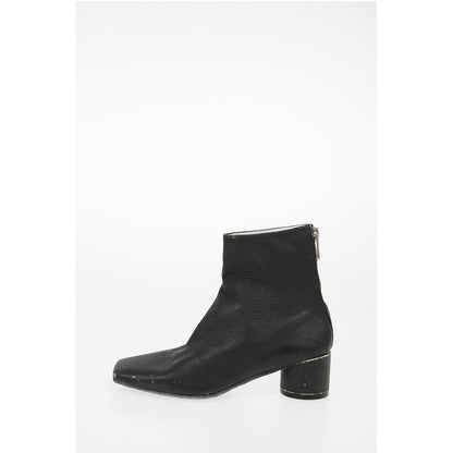 Maison Margiela MM6 Vintage Effect Leather Ankle Boots