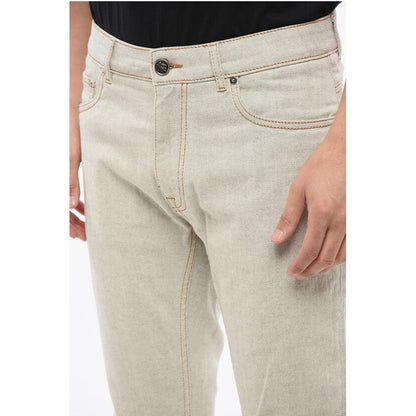 Etro Skinny Fit Denims with Logoed Back Pocket 18cm