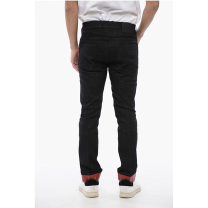 Neil Barrett Skinny Fit Denims with Coated Cotton Cuffs 15cm