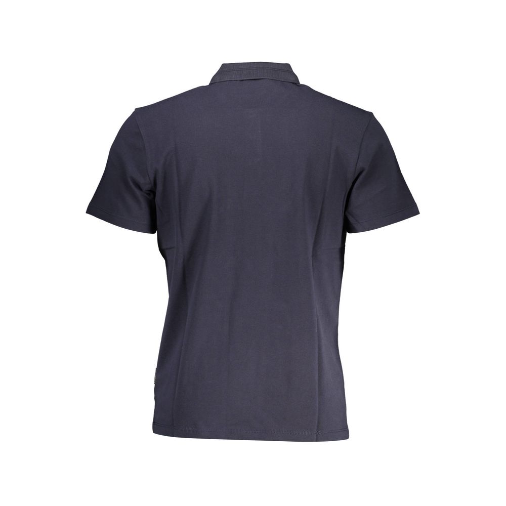 Napapijri Blue Cotton Men Polo Shirt