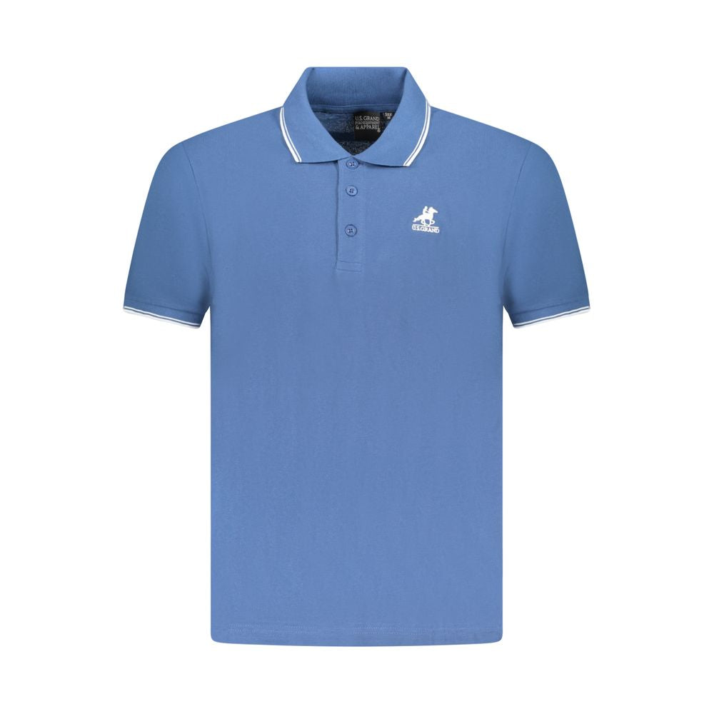 U.S. Grand Polo Blue Cotton Men Polo Shirt