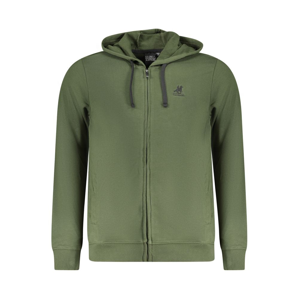 U.S. Grand Polo Green Cotton Sweater