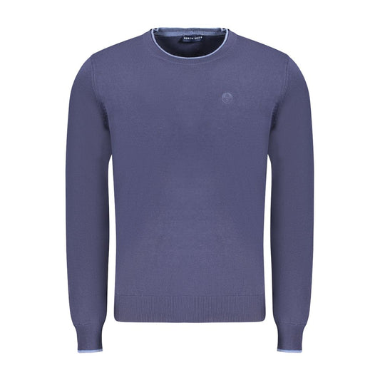 North Sails Blue Cotton Men Sweater