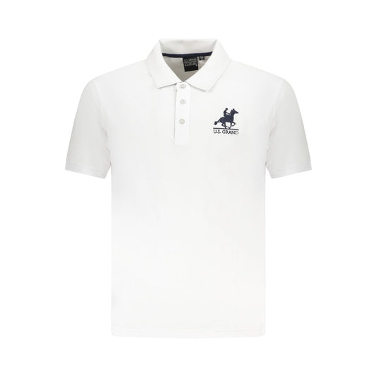 U.S. Grand Polo White Cotton Men Polo Shirt