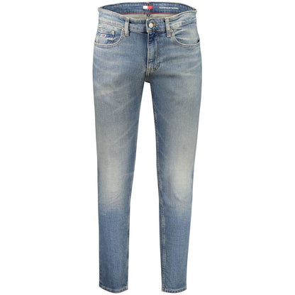 Tommy Hilfiger Blue Cotton Slim Men Jeans