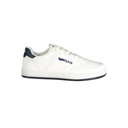 Gas White Polyester Men Sneaker