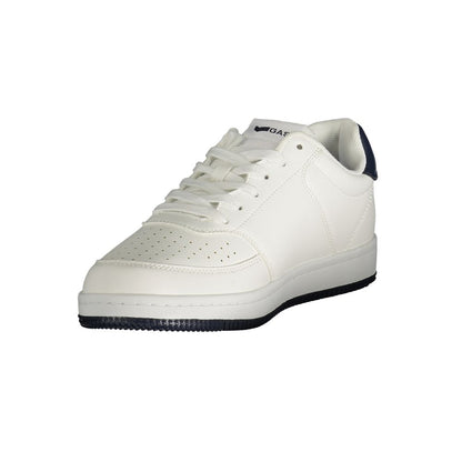 Gas White Polyester Men Sneaker