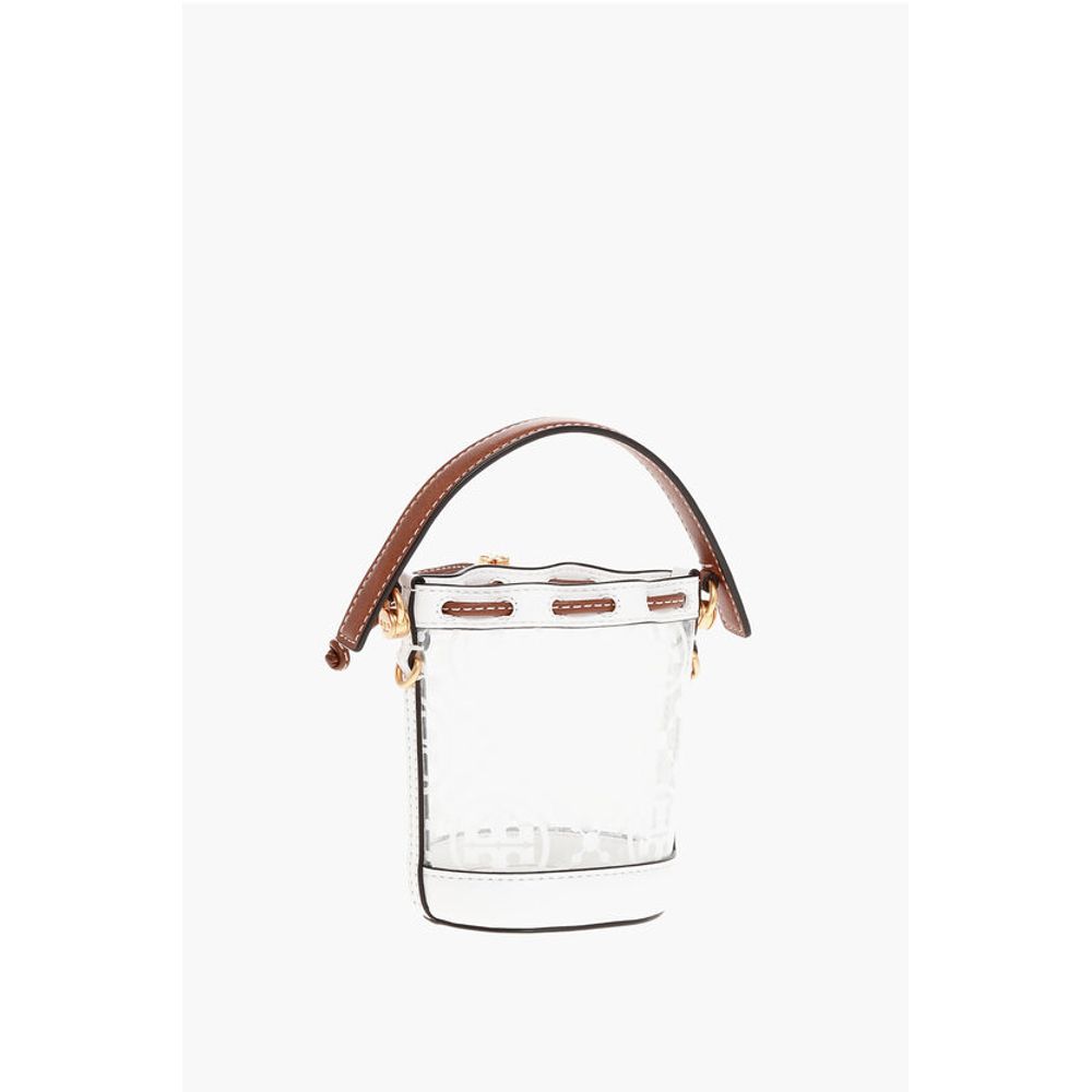 Tory Burch PVC MONOGRAM CLEAR Mini Bucket Bag