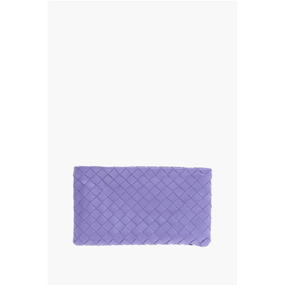 Bottega Veneta Leather INTRECCIO Clutch with Card Compartment