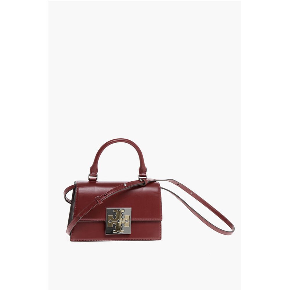 Tory Burch Leather COLORBLOCK Handbag with Logo