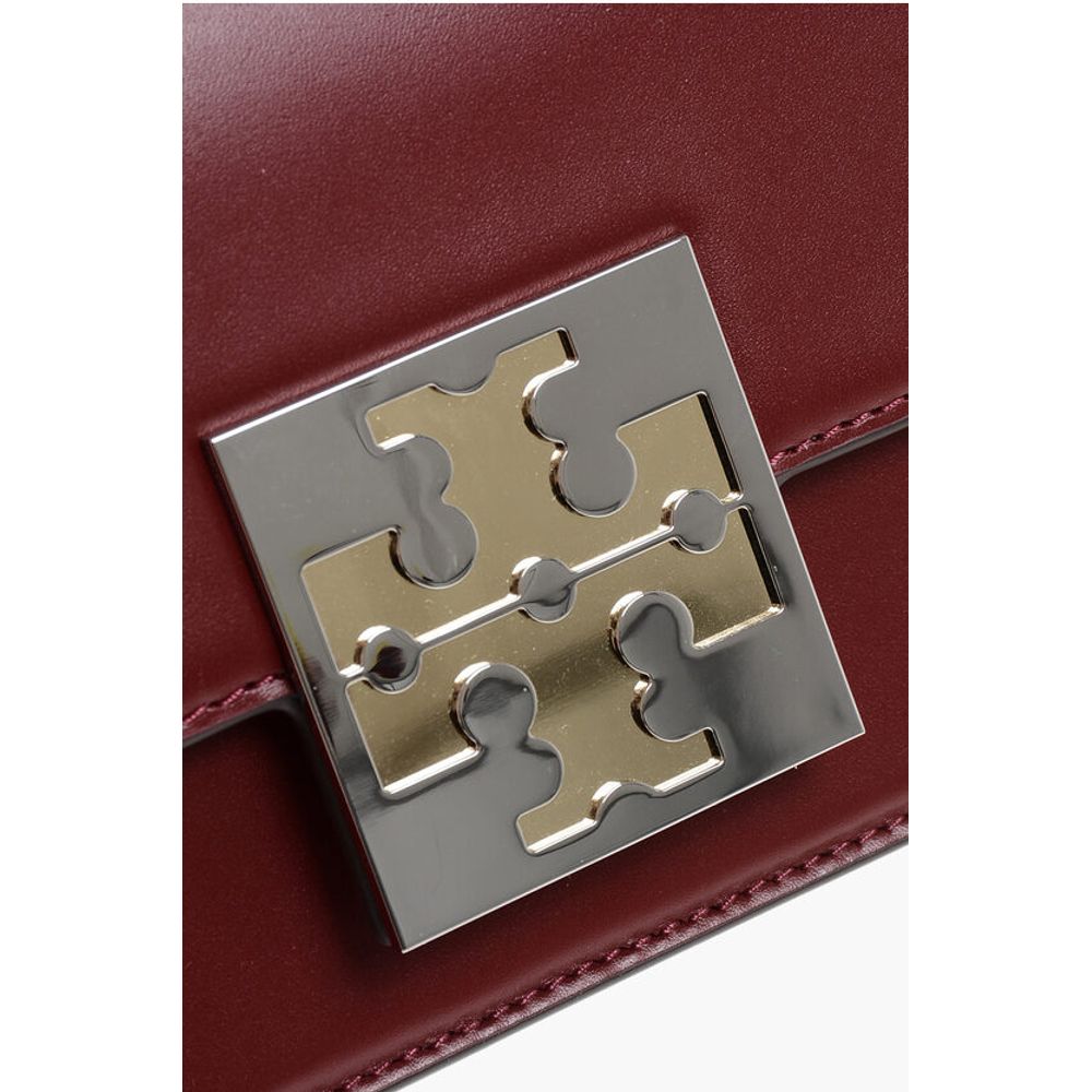 Tory Burch Leather COLORBLOCK Handbag with Logo