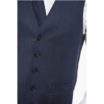 Corneliani 5 Buttons LEADER Wool Vest With Jetted Pockets